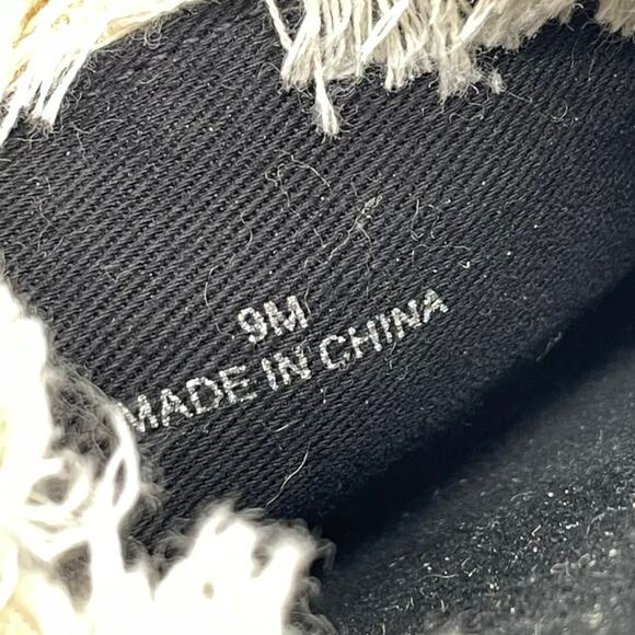 Rebecca Minkoff Printed Fringe Trim Slide Sandals - 9 - Picture 10 of 11